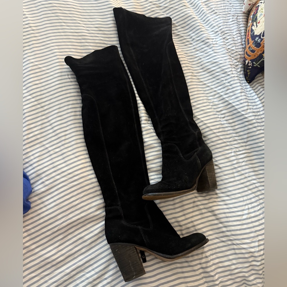 Kelsi Dagger Black Over-the-Knee Women's Boots